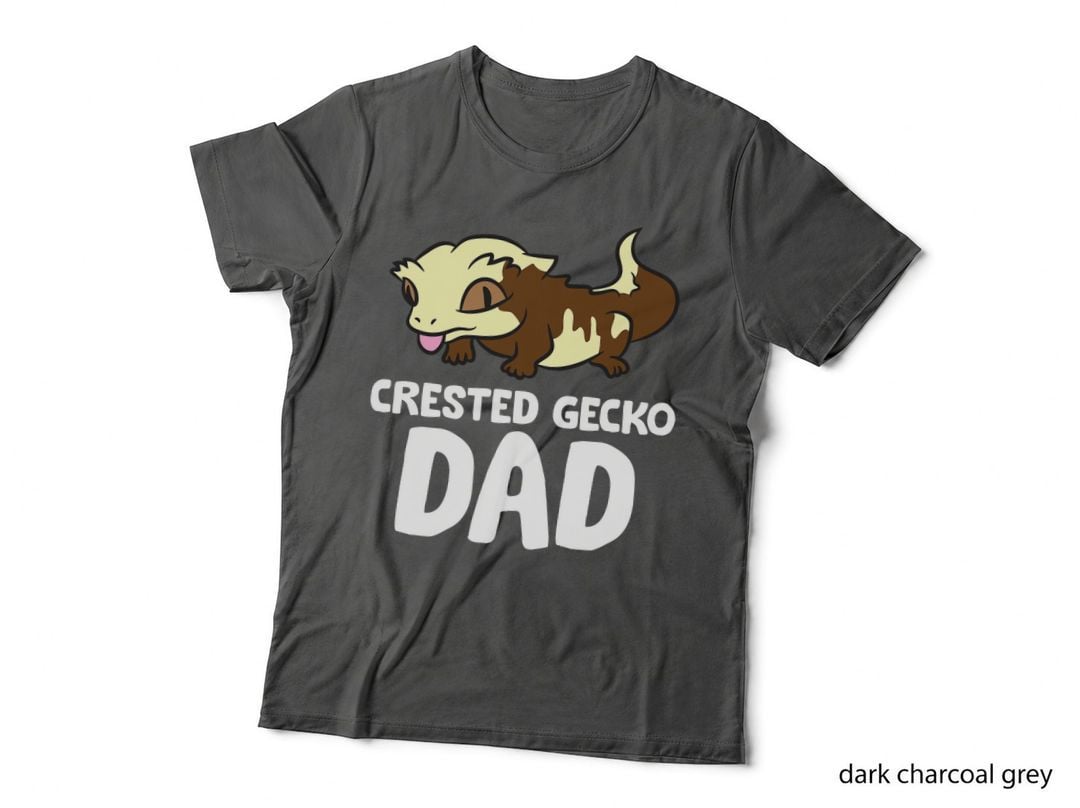 Crested Gecko Dad T-Shirt, Pet Lover Apparel, Reptile Dad Gift Idea