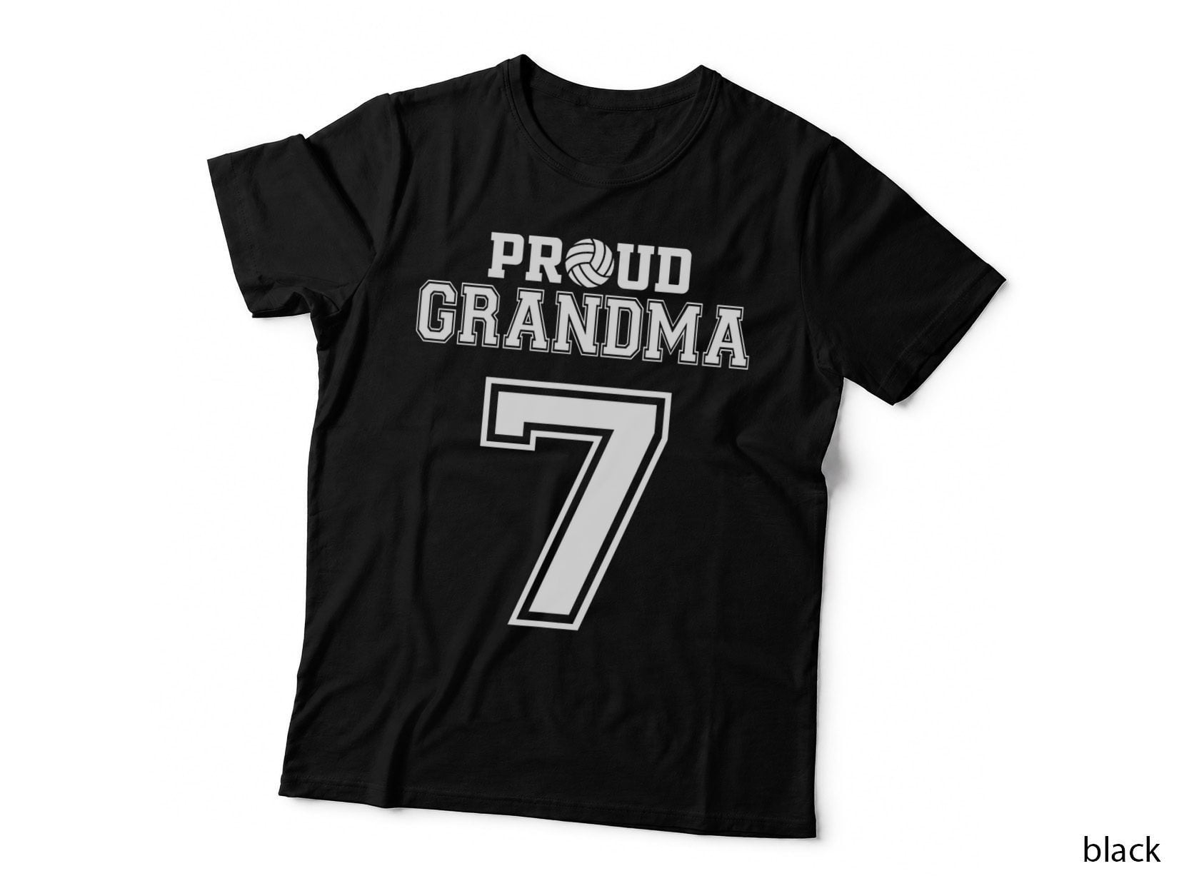 Custom Proud Volleyball Grandma Number 7 Personalized Women T-Shirt