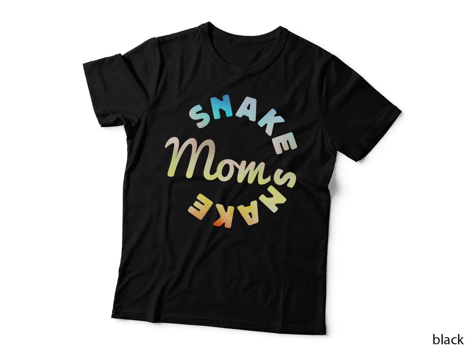 Exotic Pet Snake Reptile Snake Mom T-Shirt, Watercolor Style