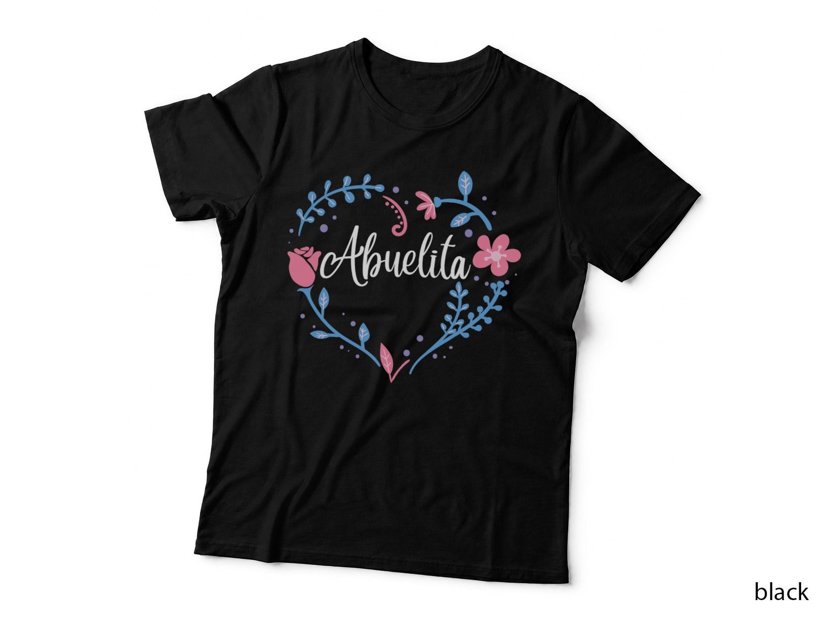 Flower Abuelita T-Shirt, Grandma Floral Print, Grandma Gift Tee