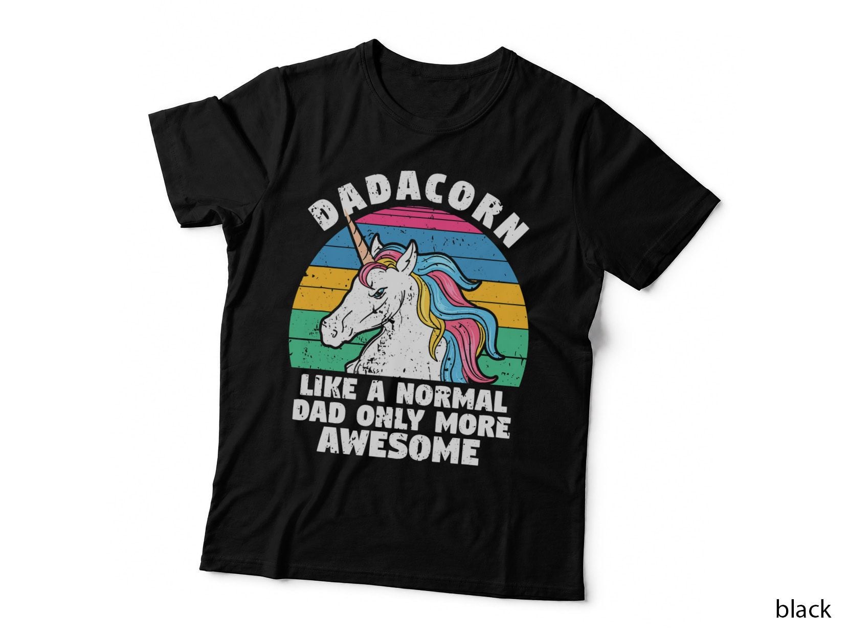 Funny Dadacorn Only More Awesome Dadicorn Unicorn Dad T-Shirt