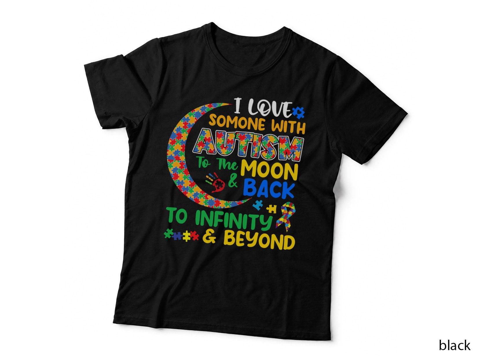 I Love Someone with Autism Dad Mom Autism Awareness Autistic T-Shirt