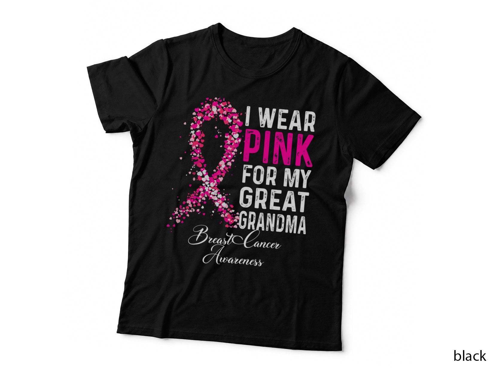 I Wear Pink for My Great Grandma Breast Cancer Awareness T-Shirt