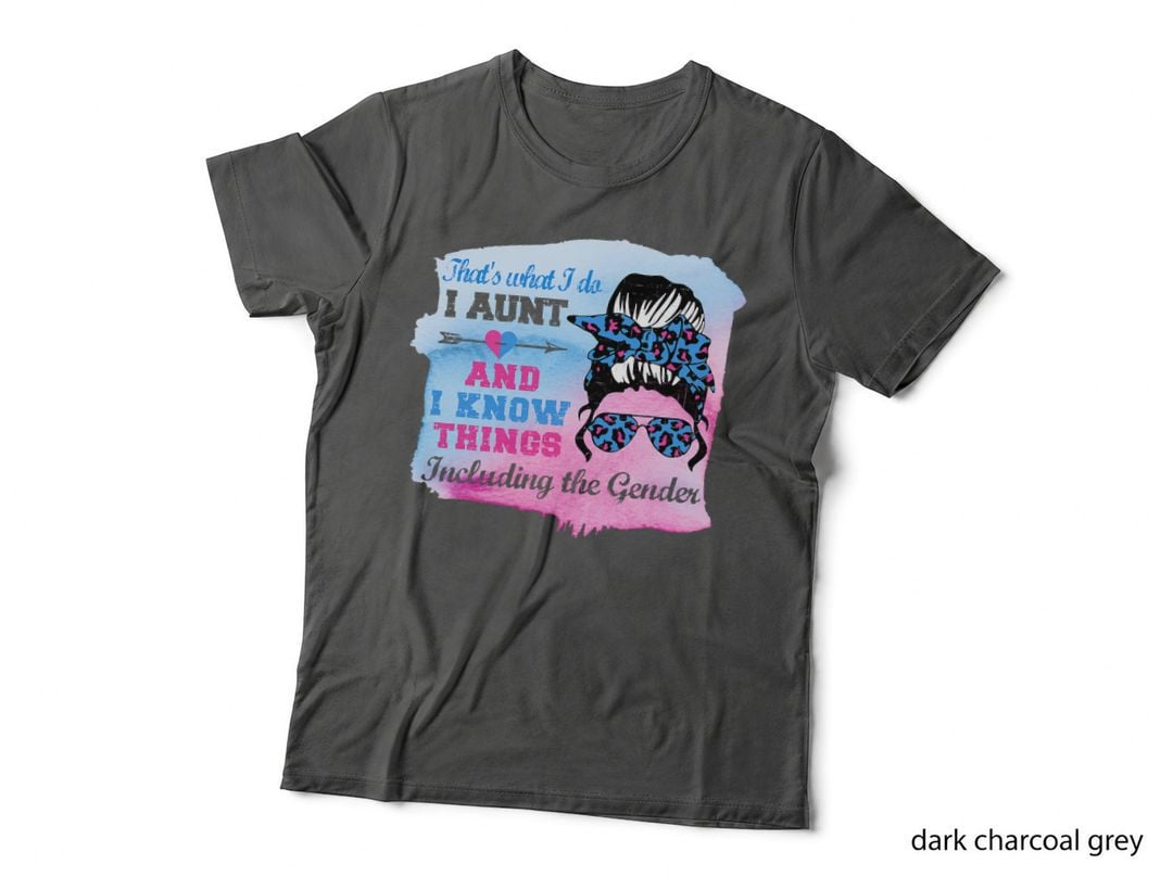 Keeper of the Gender Auntie T-Shirt, Funny Auntie Apparel
