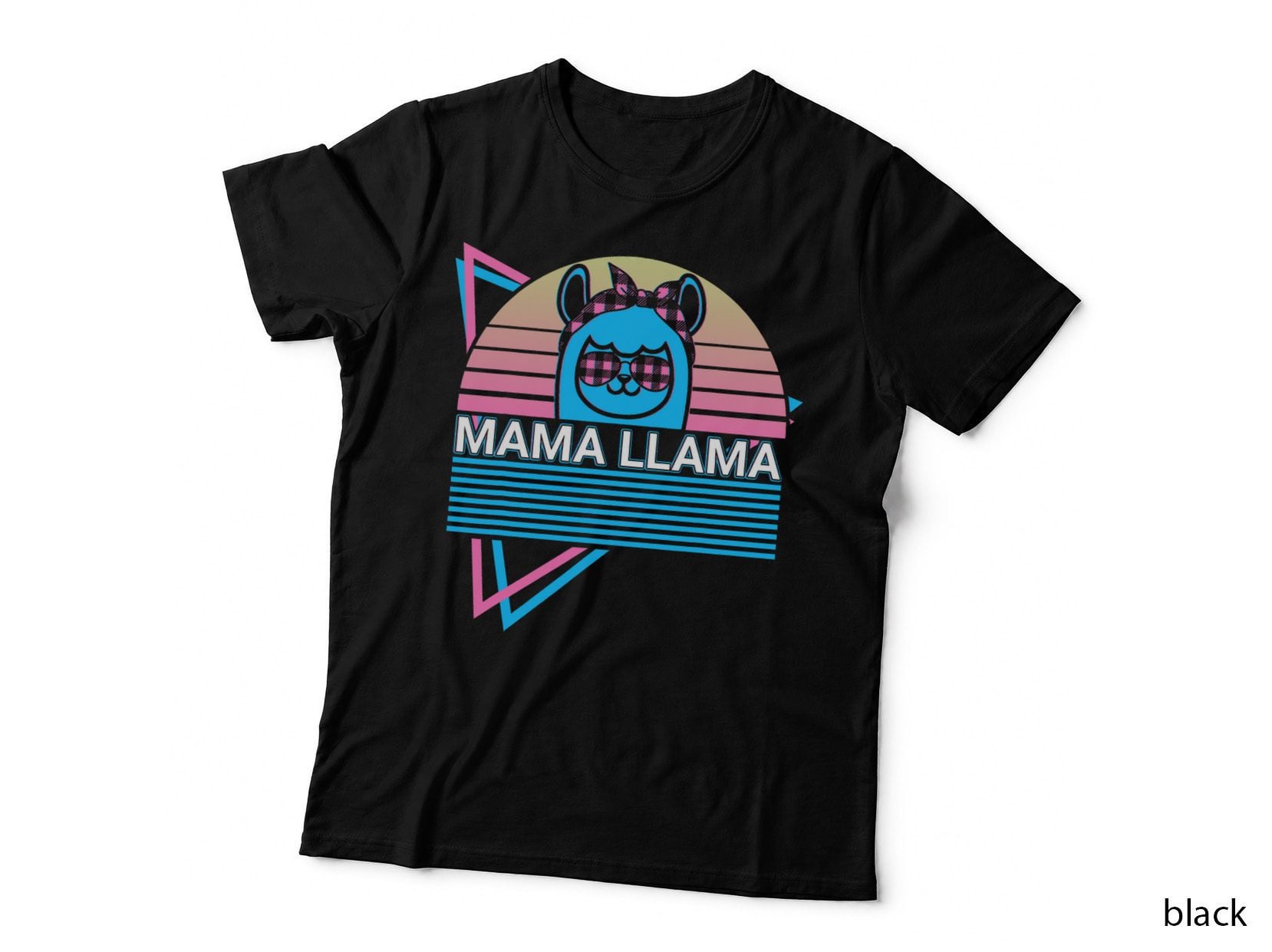 Mama Llama Retro T-Shirt, Vintage 80s Style, Pet Lover Apparel