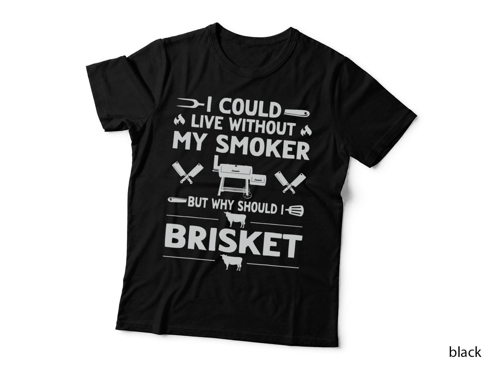 Meat Brisket for Smoker Barbecue Funny BBQ Smoking Dad Men T-Shirt