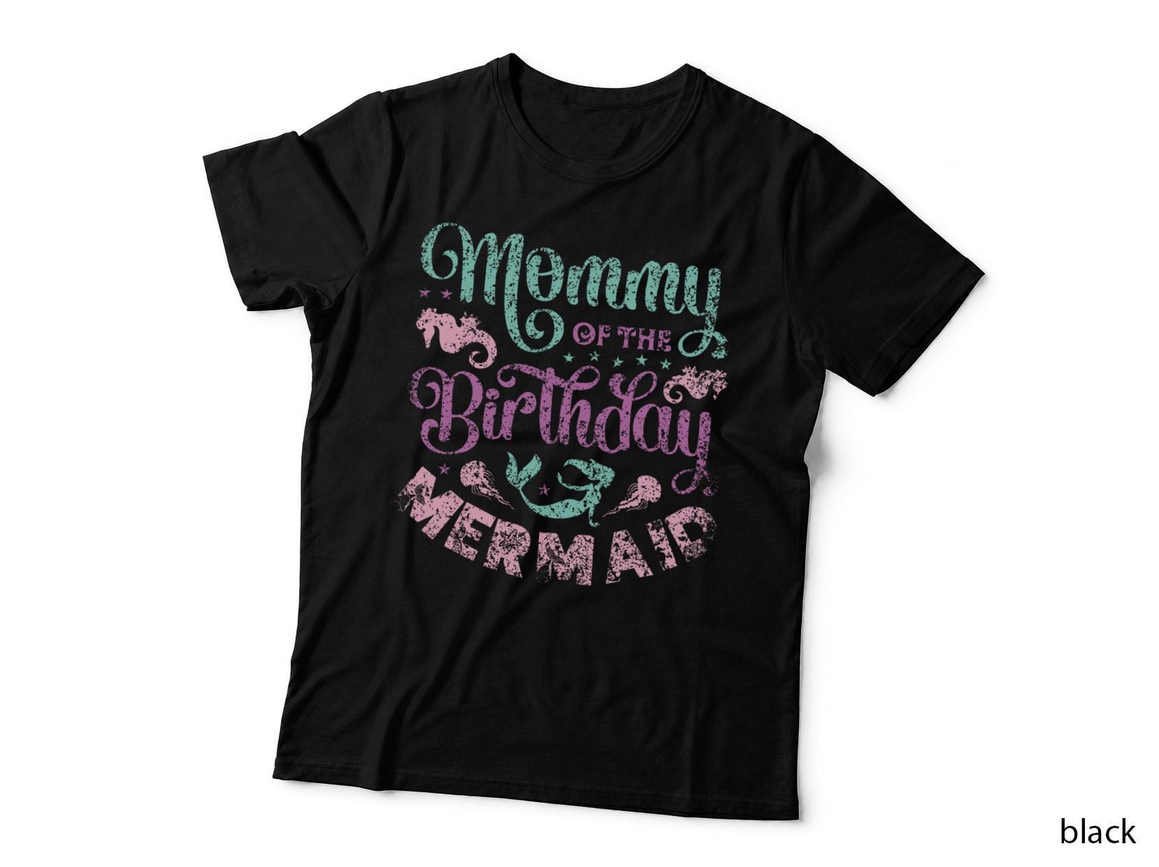 Mommy of the Birthday Mermaid T-Shirt, Mermaid Theme, Mom Family