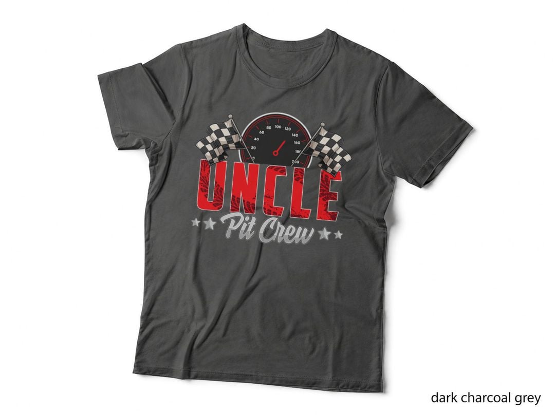 Race Car Birthday Party Racing Family Uncle Pit Crew T-Shirt