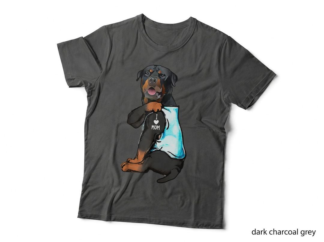 Rottweiler Mom Tattoo, Pet Lover Apparel, Mom Family, T-Shirt