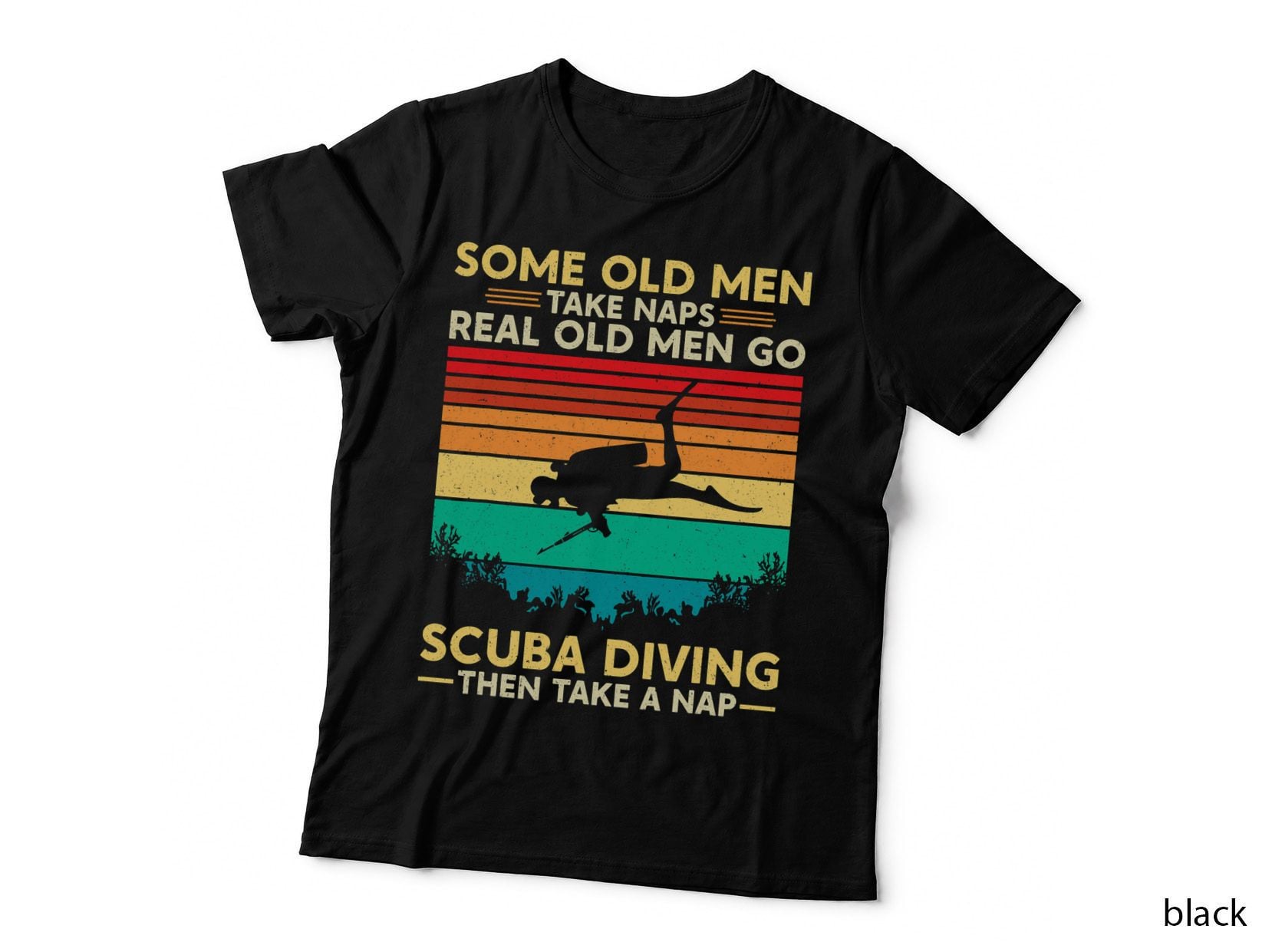 Scuba Diving Grandpa Funny T-Shirt, Vintage Retro, Dad Humor