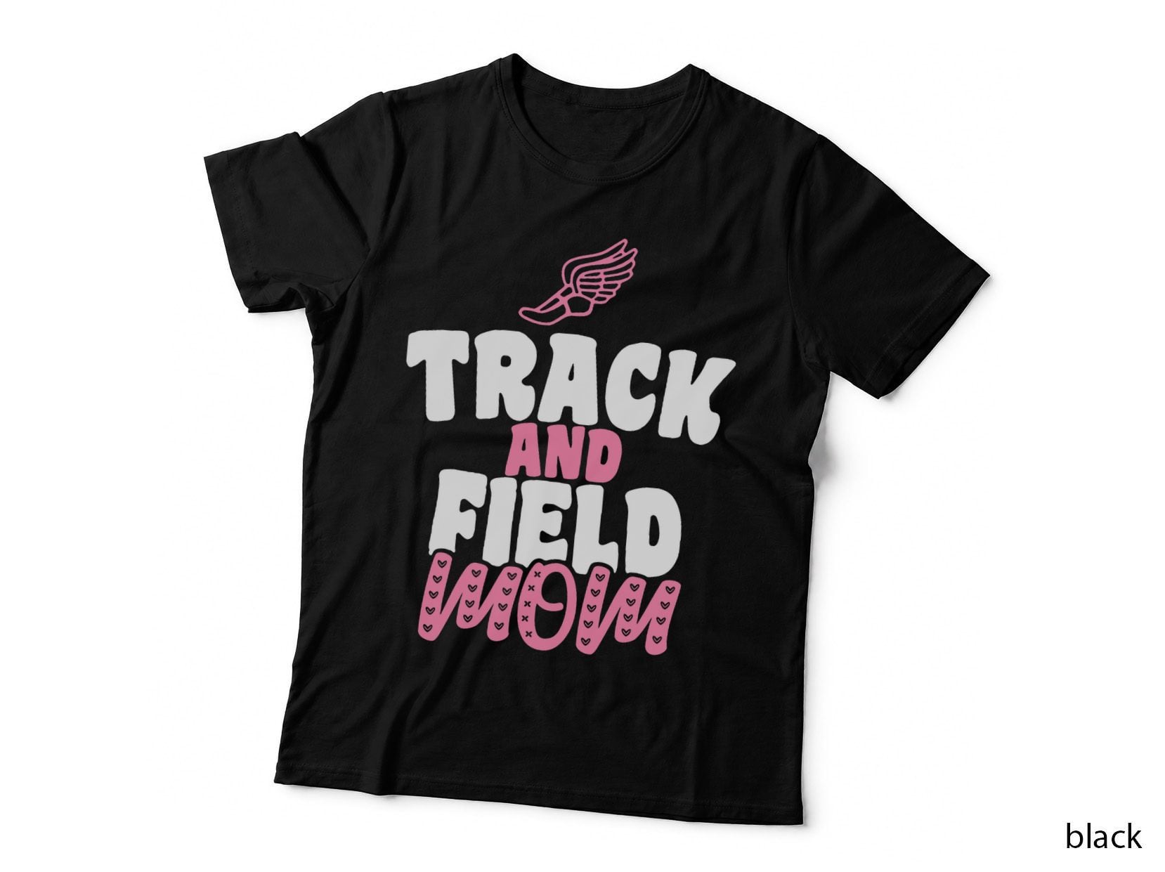 Track & Field Mom Sports Running T-Shirt, Mom Pride Apparel