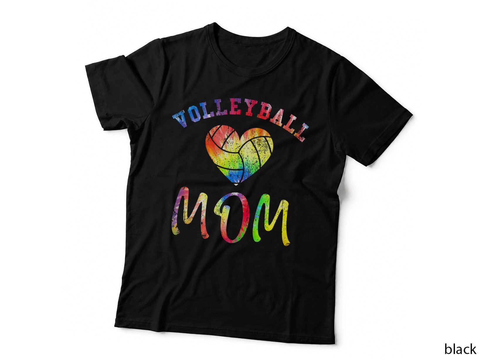 Volleyball Mom Fan Tie Dye for Women T-Shirt