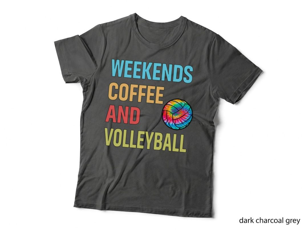 Weekend Vibes Coffee Volleyball T-Shirt, Mom Life Style