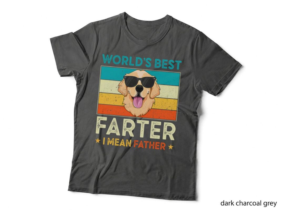 World's Best Farter I Mean Father T-Shirt, Funny Dad Joke Design