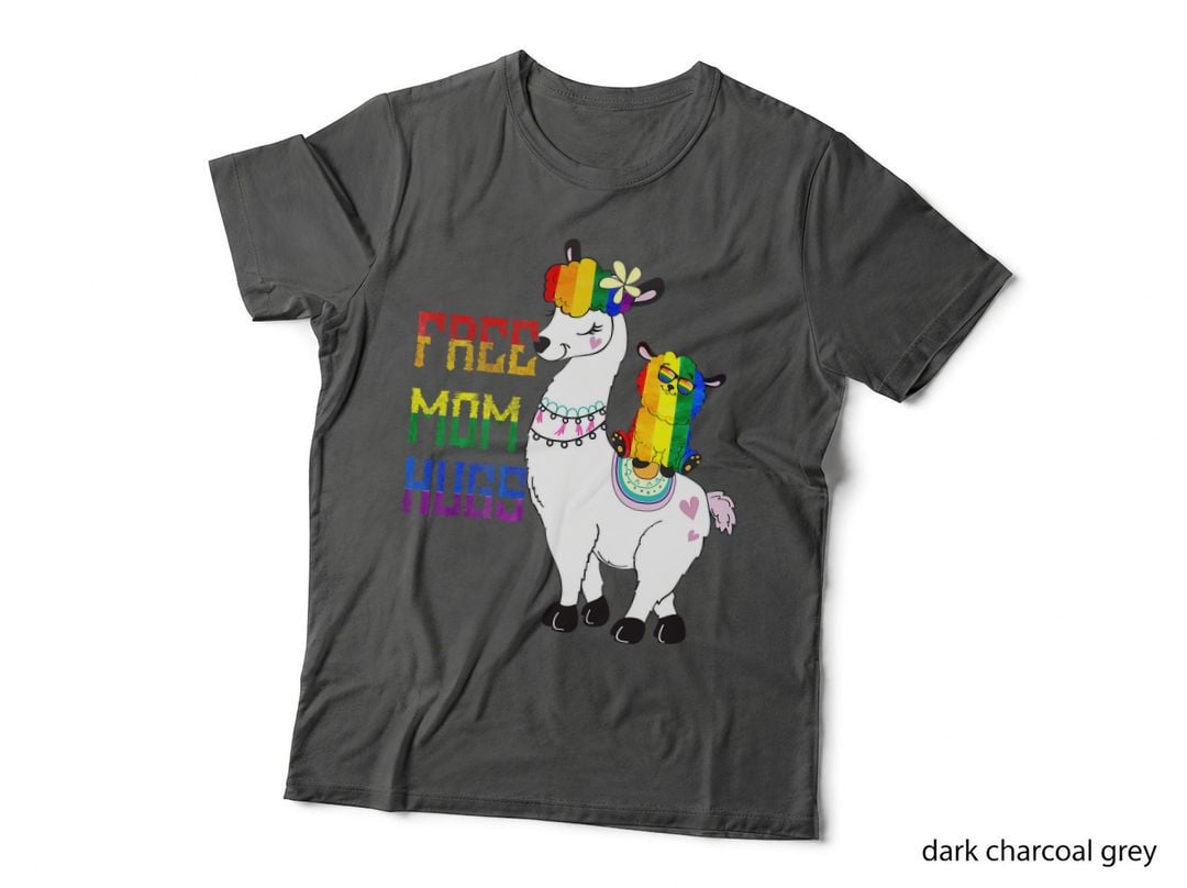 Alpaca Free Mom Hugs Llama LGBT Pride Mom Month 2021 Style T-Shirt