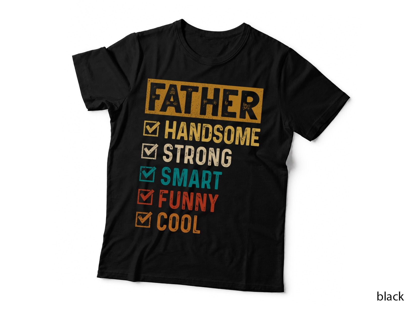 Cool Granddad Retro Sunset Tee, Vintage Stripe Bands, Papa Family Gift Idea