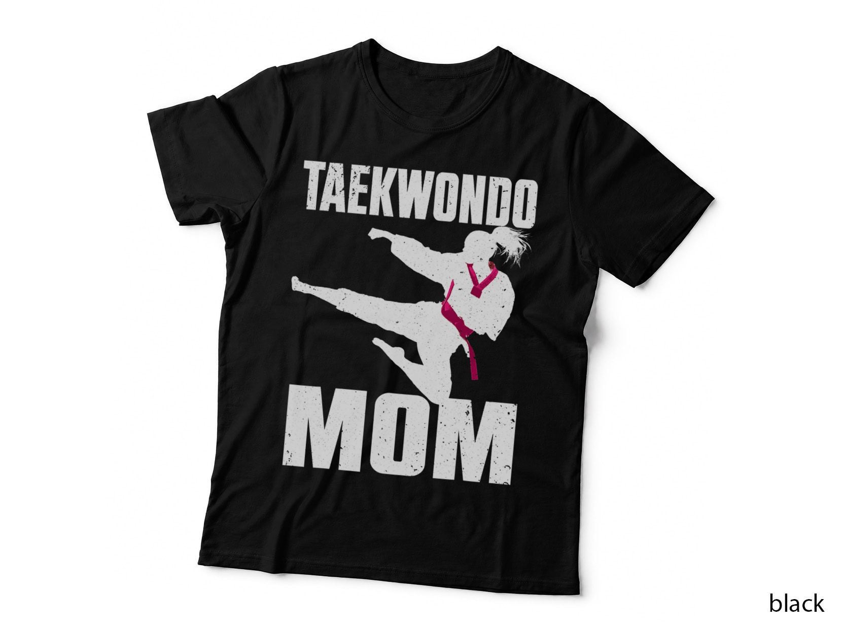 Cool Taekwondo Mom for Women Girls Karate Judo Martial Arts T-Shirt