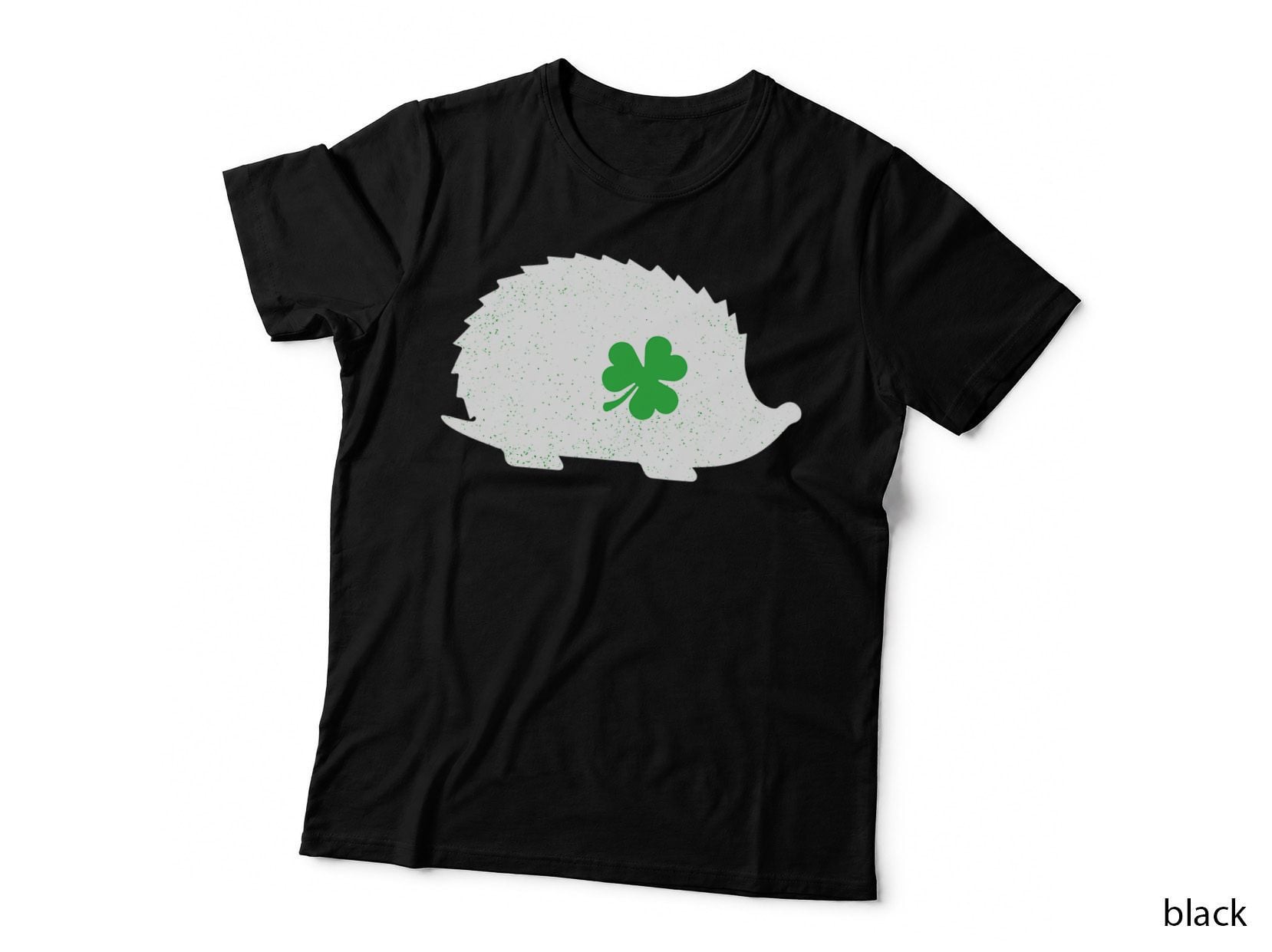 Hedgehog St Patricks Day Mom Dad Shamrock Pet Gift T-Shirt