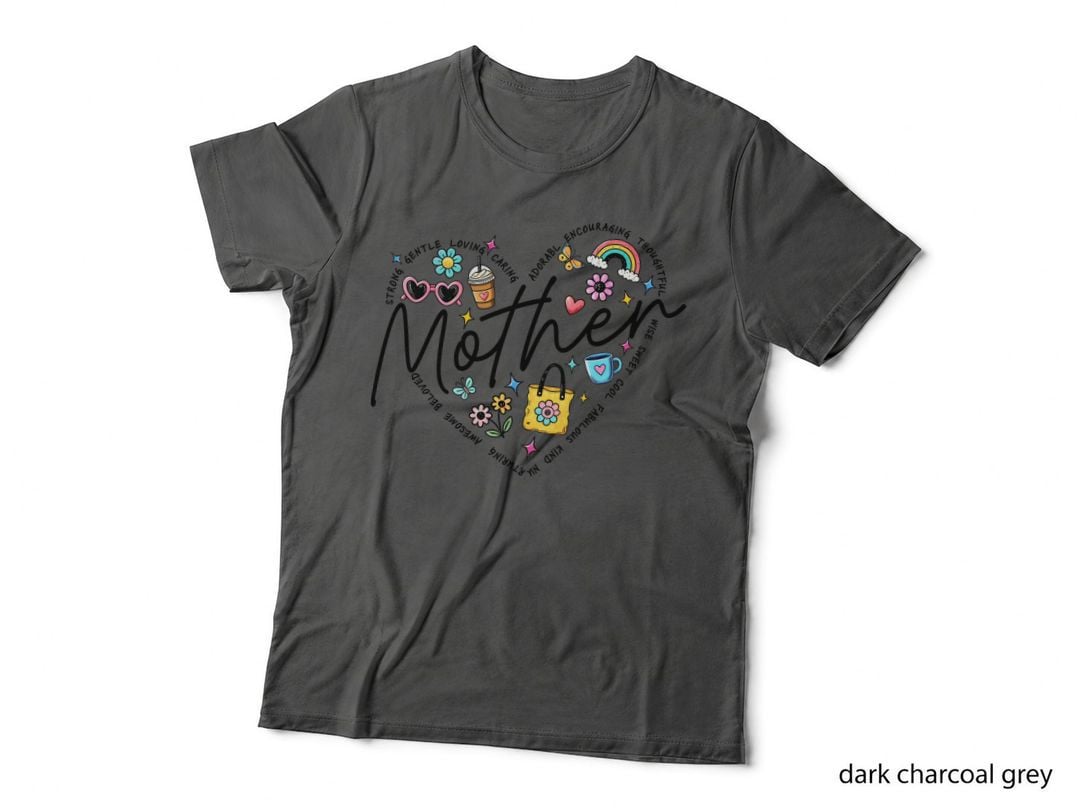 Mama Mood Doodle Tee, Coffee Sunglasses Rainbow Tote Flower Sticker