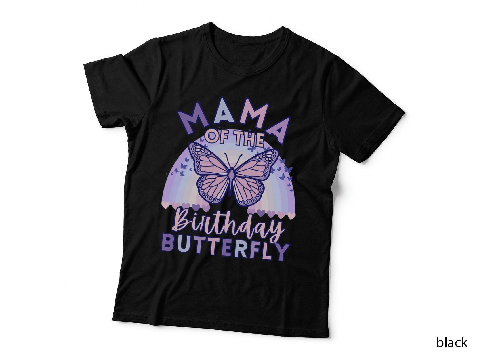 Mama of the Birthday Butterfly Kids Birthday Matching Family T-Shirt