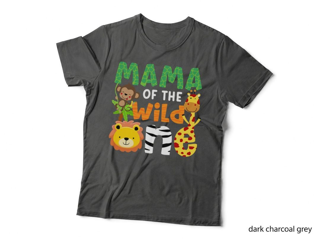 Mama of the Wild One Zoo Theme Birthday Safari Jungle Animals T-Shirt