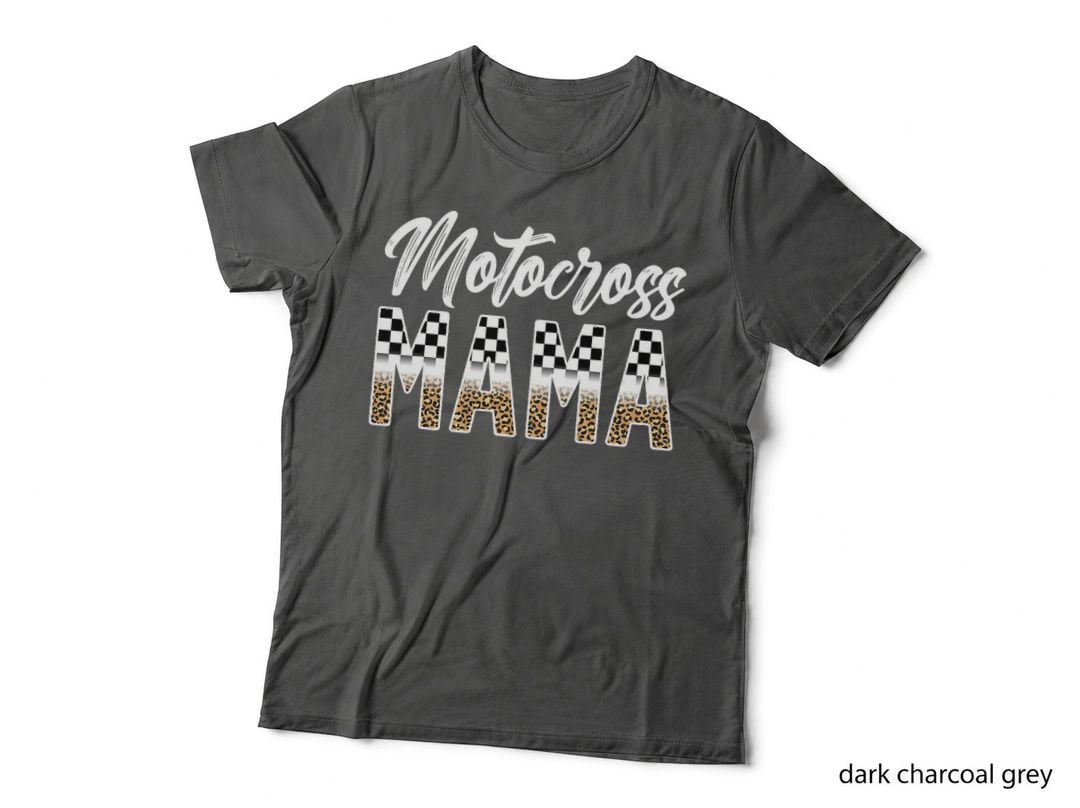 Motocross Mama Leopard Motocross Rider Mom Moto Mom T-Shirt