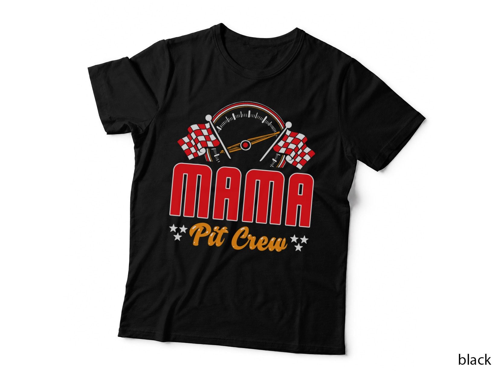 Race Car Birthday Party Matching Family Mama Pit Crew T-Shirt
