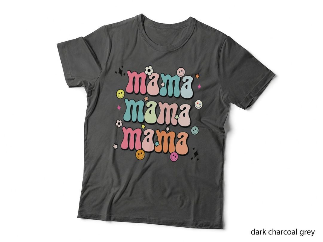 Retro Groovy Mama Matching Family Mother's Day Party T-Shirt