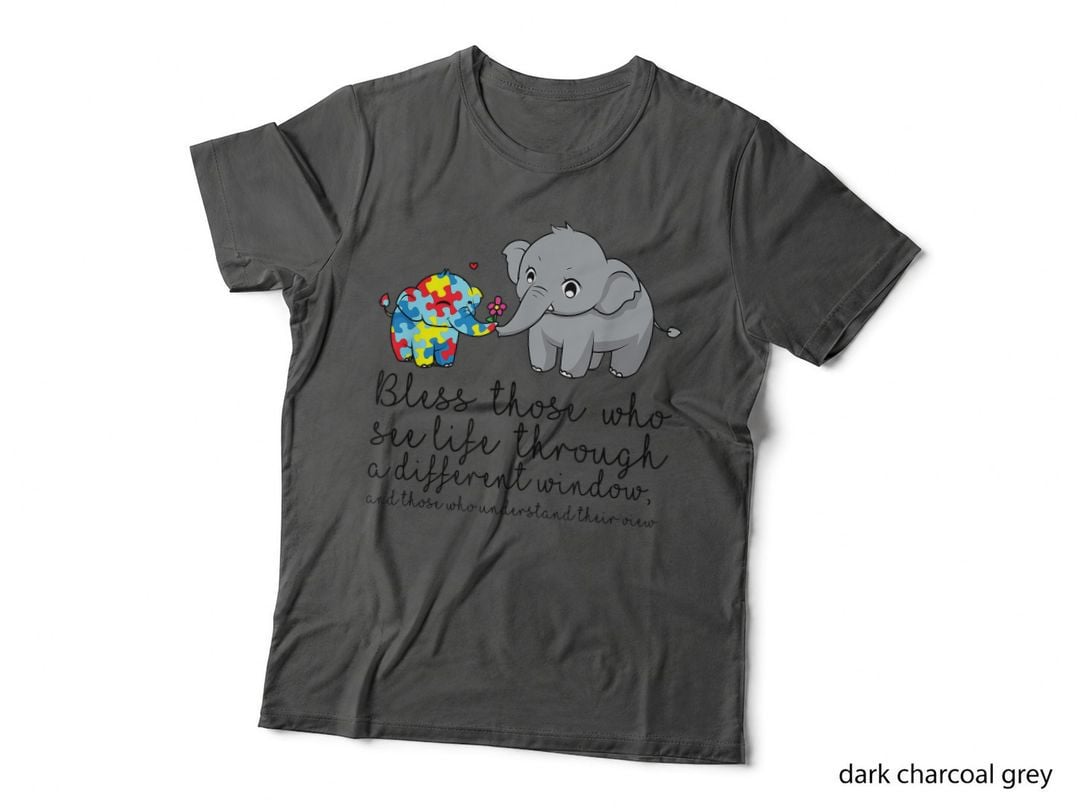 What Makes You Different Elephant Autism Aware Mom and Baby T-Shirt