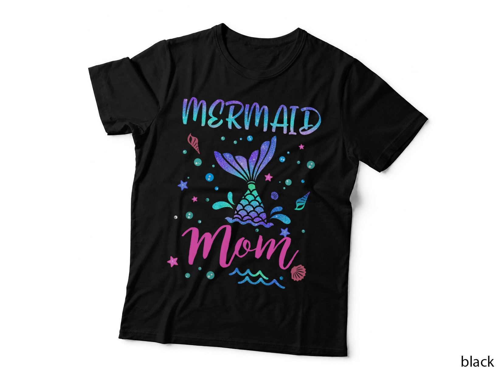 Birthday Mermaid Mom Matching Family Birthday Party Squad Mommy T-Shirt