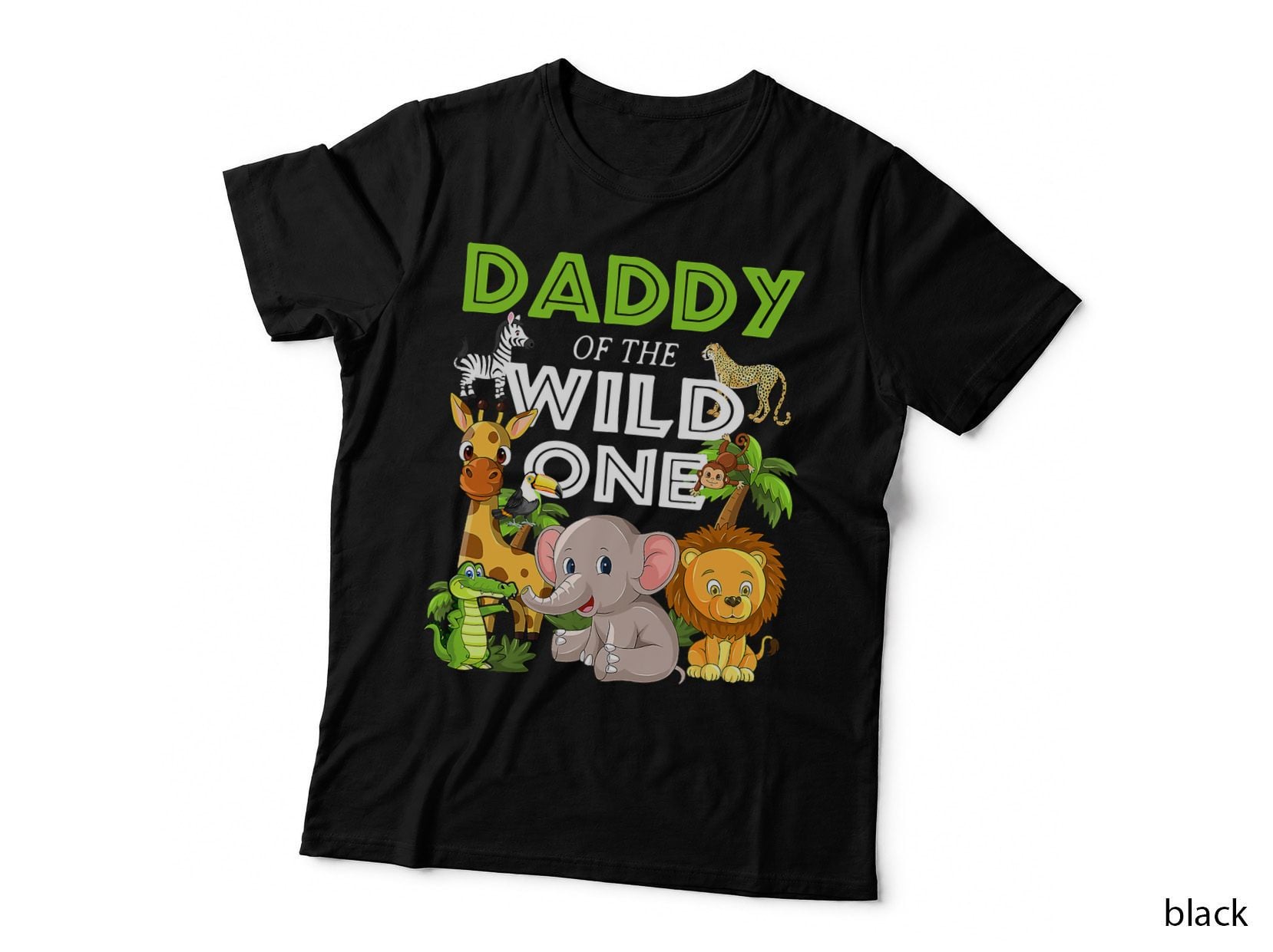 Daddy of Wild One Zoo Birthday Safari Jungle Animal T-Shirt