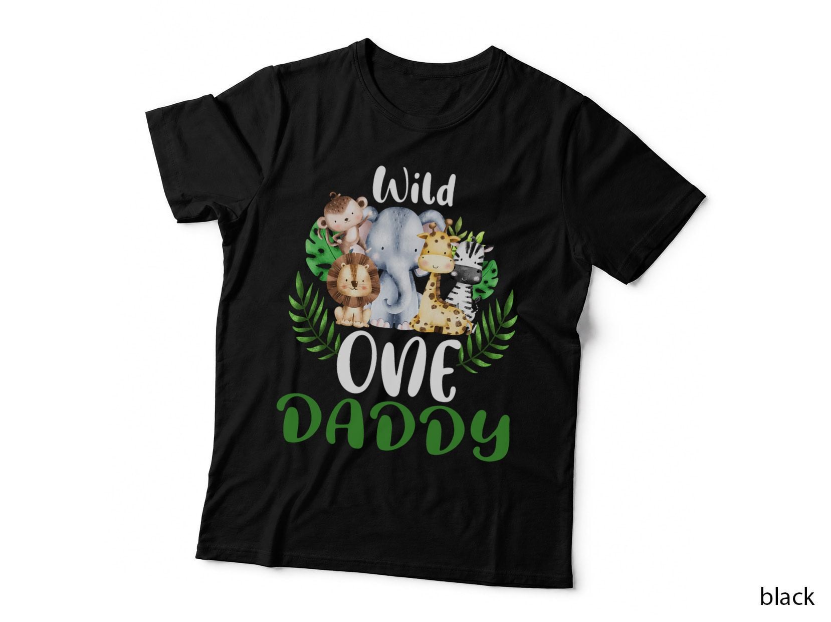Daddy of the Wild One Zoo Birthday Safari Jungle Animal T-Shirt