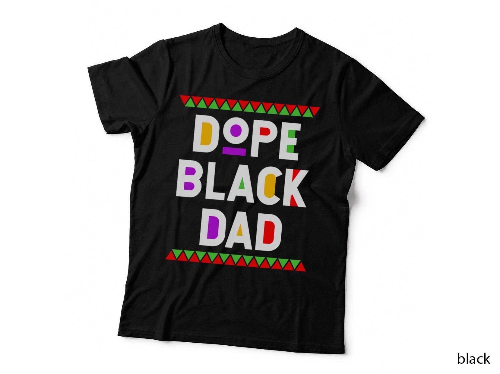 Dope Black Dad African American Black History Month T-Shirt