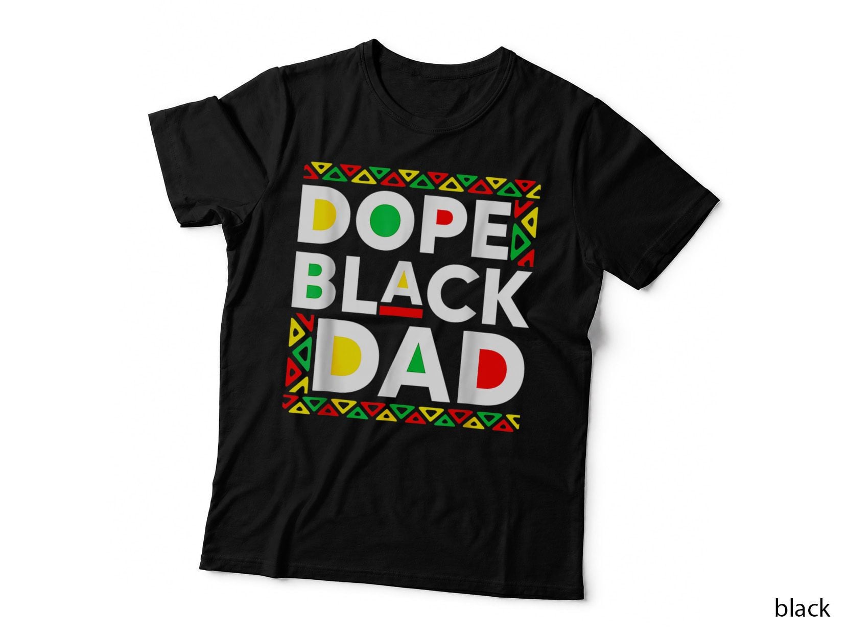 Dope Black Dad Junenth Melanin African Black History T-Shirt