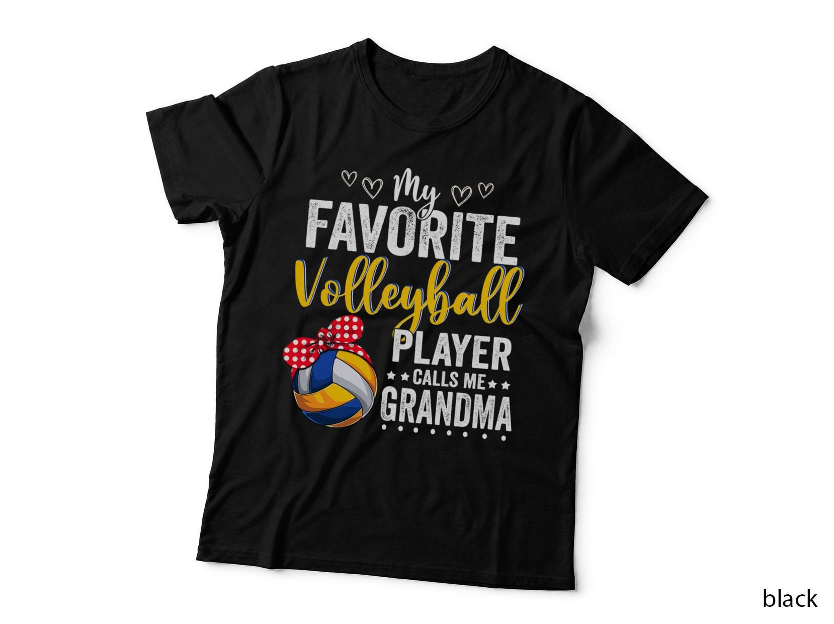 Favorite Volleyball Player Calls Me Grandma Volleyball Lover T-Shirt