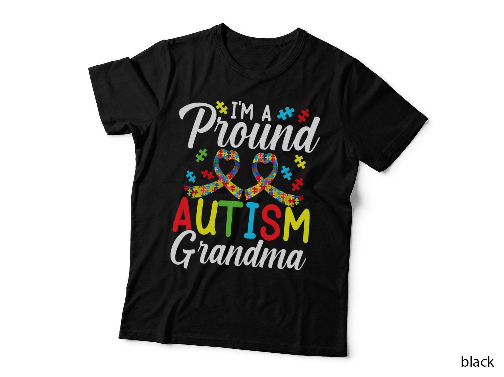 I'm a Proud Autism Grandma Autism Awareness S T-Shirt