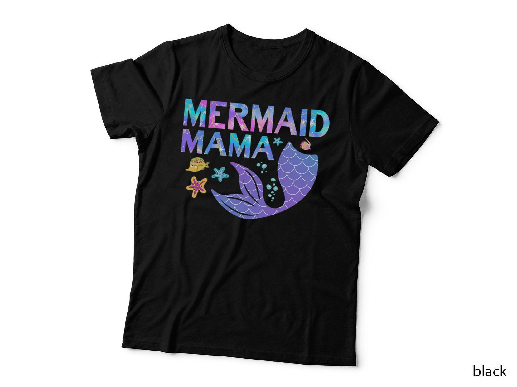 Mer Mama Mermaid Tail Tee Mermaid Adult Tee Mermaid Mom T-Shirt