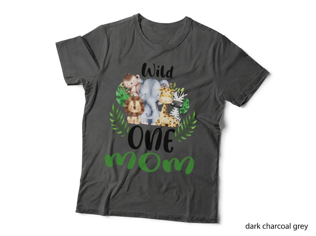 Mom of the Wild One Zoo Birthday Safari Jungle Animal T-Shirt