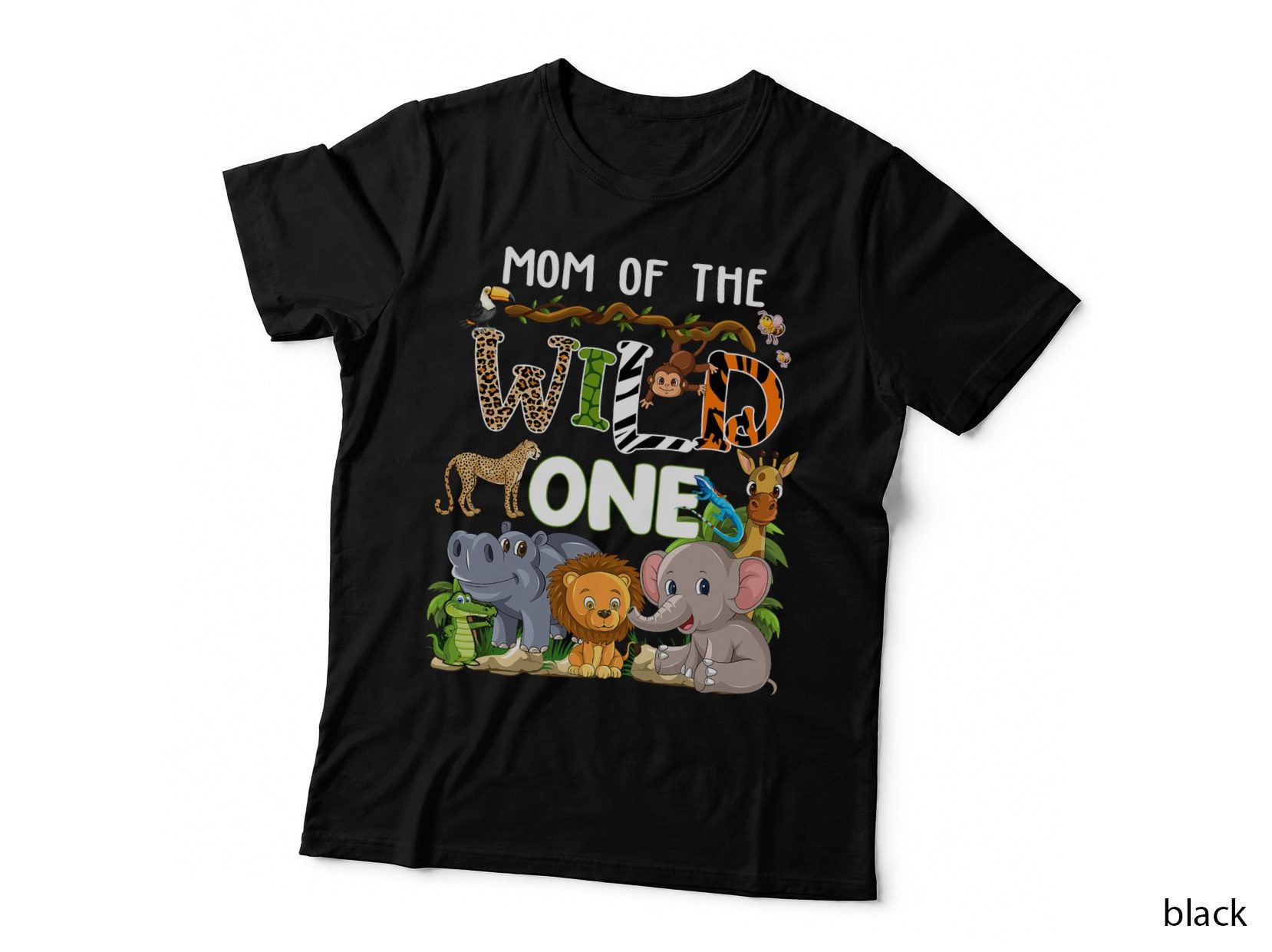 Mom of the Wild One Zoo Theme Birthday Safari Jungle T-Shirt