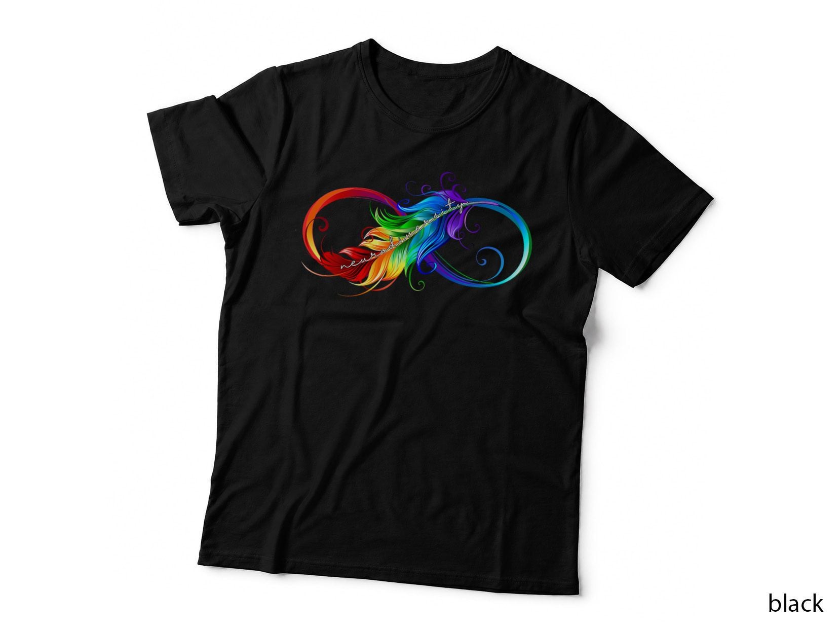 Neurodiversity Symbol Rainbow Infinity Autism Mom Awareness T-Shirt