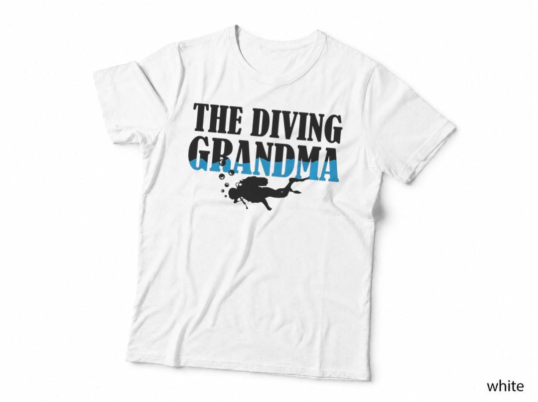 The Diving Grandma Scuba Diver, Adventure Travel Gift T-Shirt