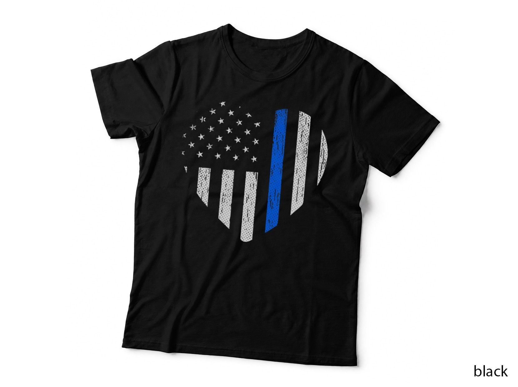 Thin Blue Line Heart Police Wife Girlfriend Mom Gift T-Shirt