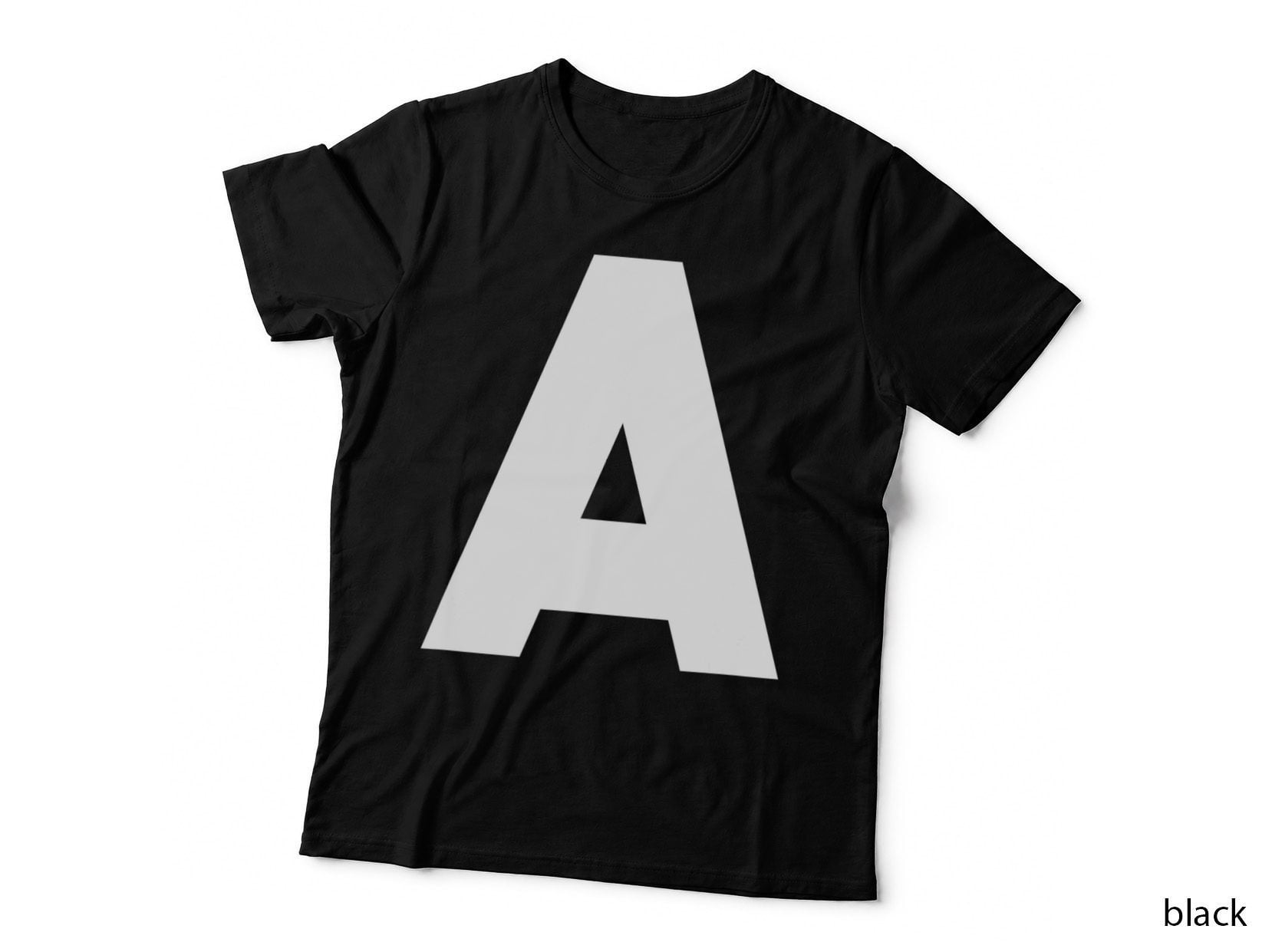 Cute Family Matching Carnival Group Costume Letter a T-Shirt