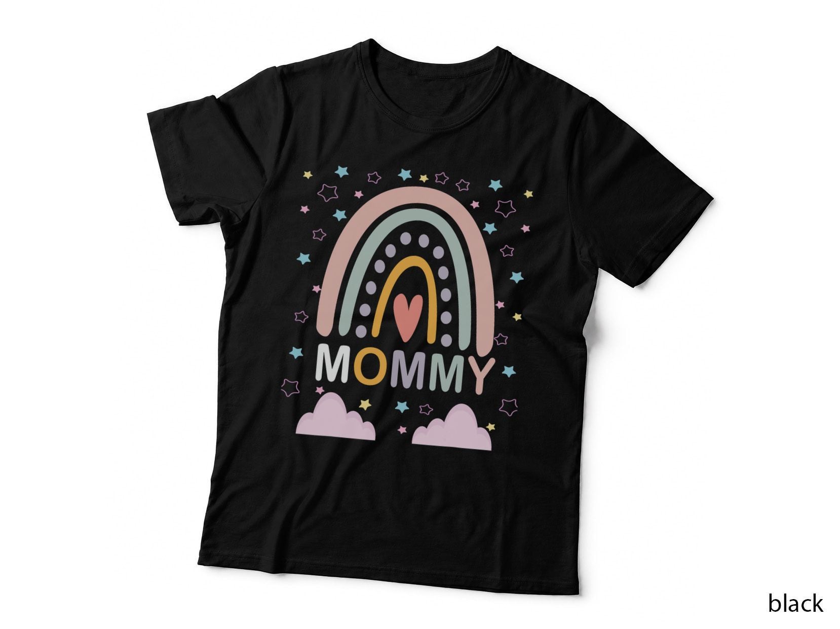 Mommy Rainbow T-Shirt, Mommy & Me Matching, Family Matching