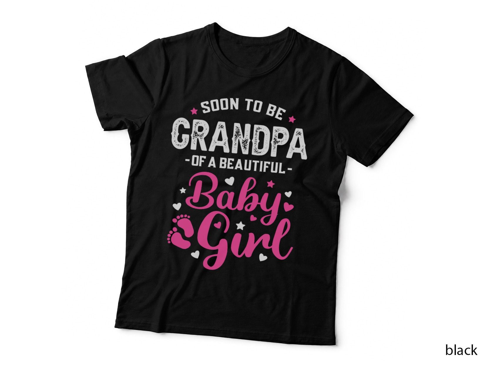 Soon to Be Grandpa of a Baby Girl Promoted to Grandpa T-Shirt