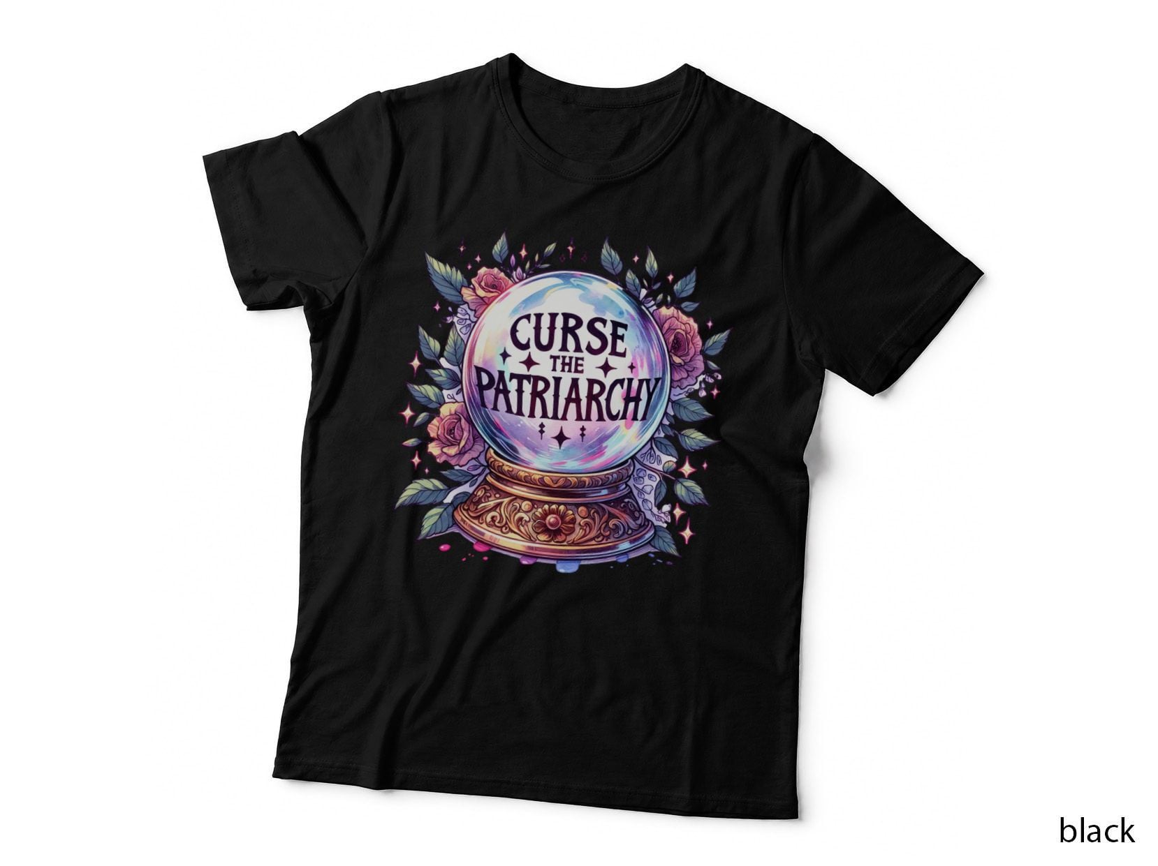 Curse the Patriarchy Colorful Statement Feminist Rights Gift T-Shirt