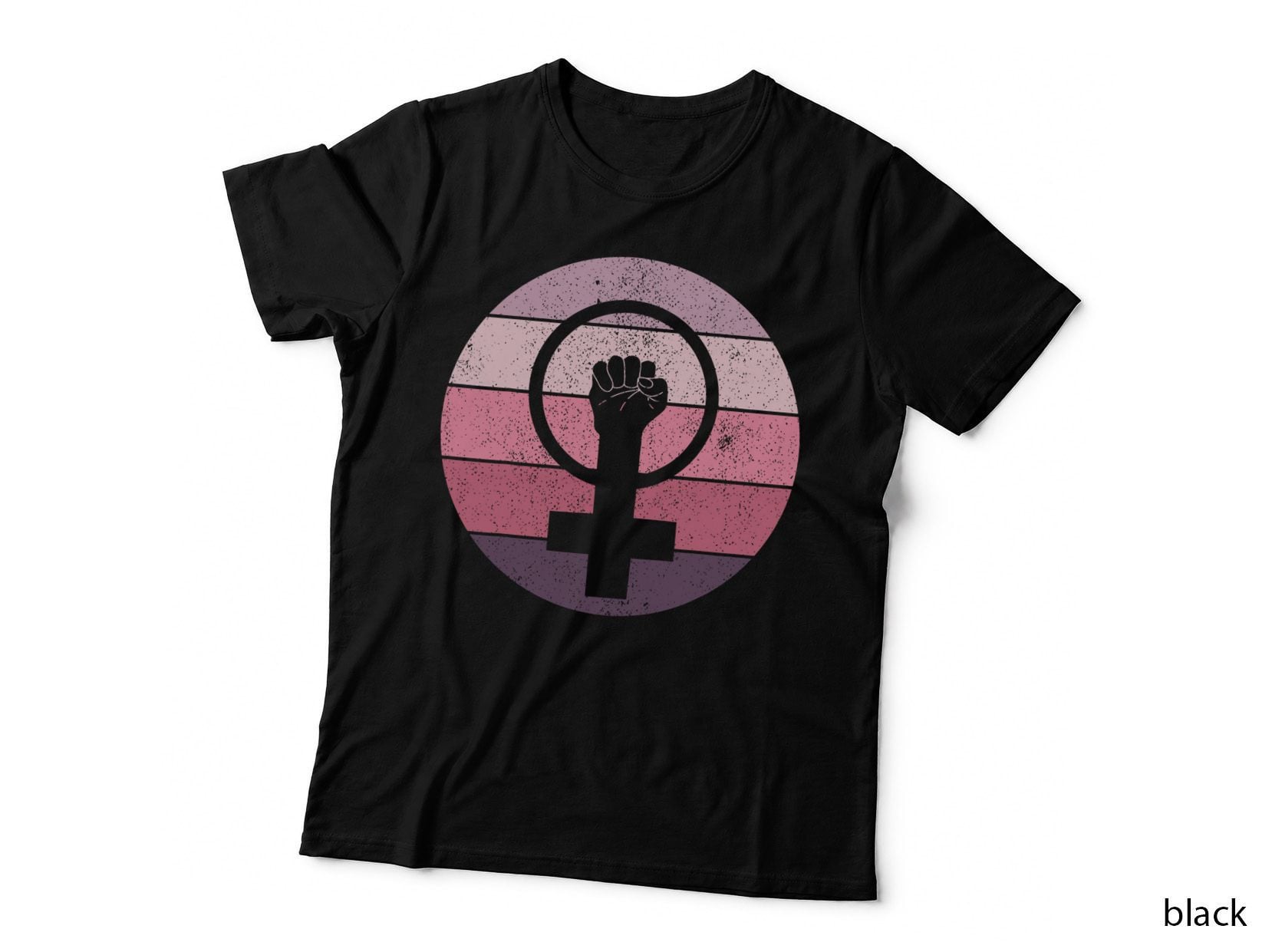 Feminist Symbol Female Equality Woman up Cute Feminism T-Shirt