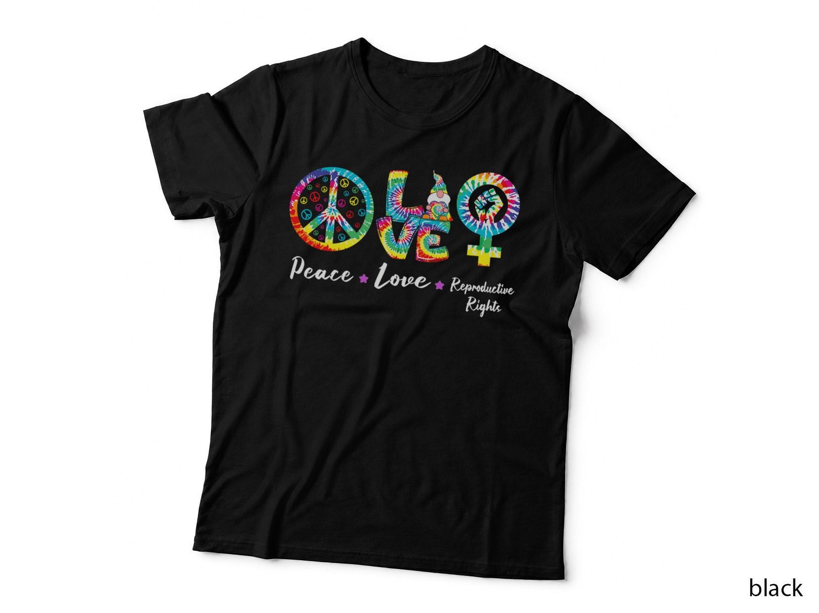 Peace Love Reproductive Rights Feminist Feminism T-Shirt