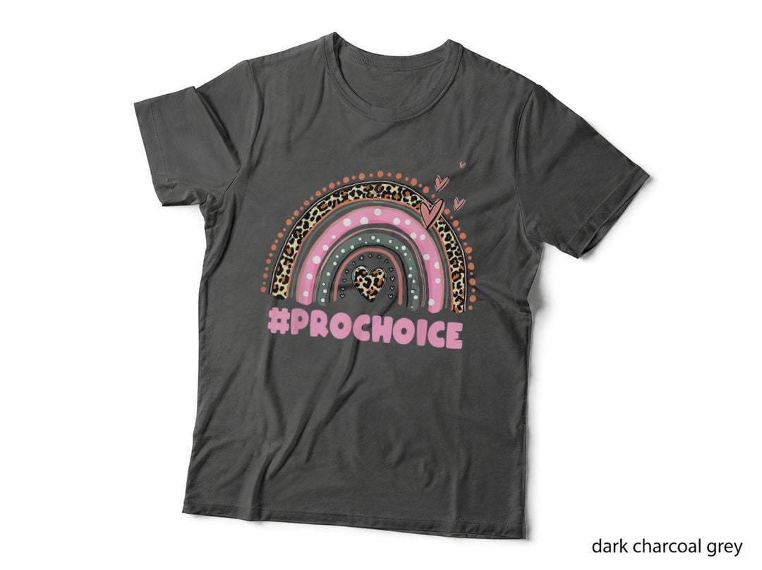 Prochoice Rainbow Leopard Feminism Reproductice Right T-Shirt