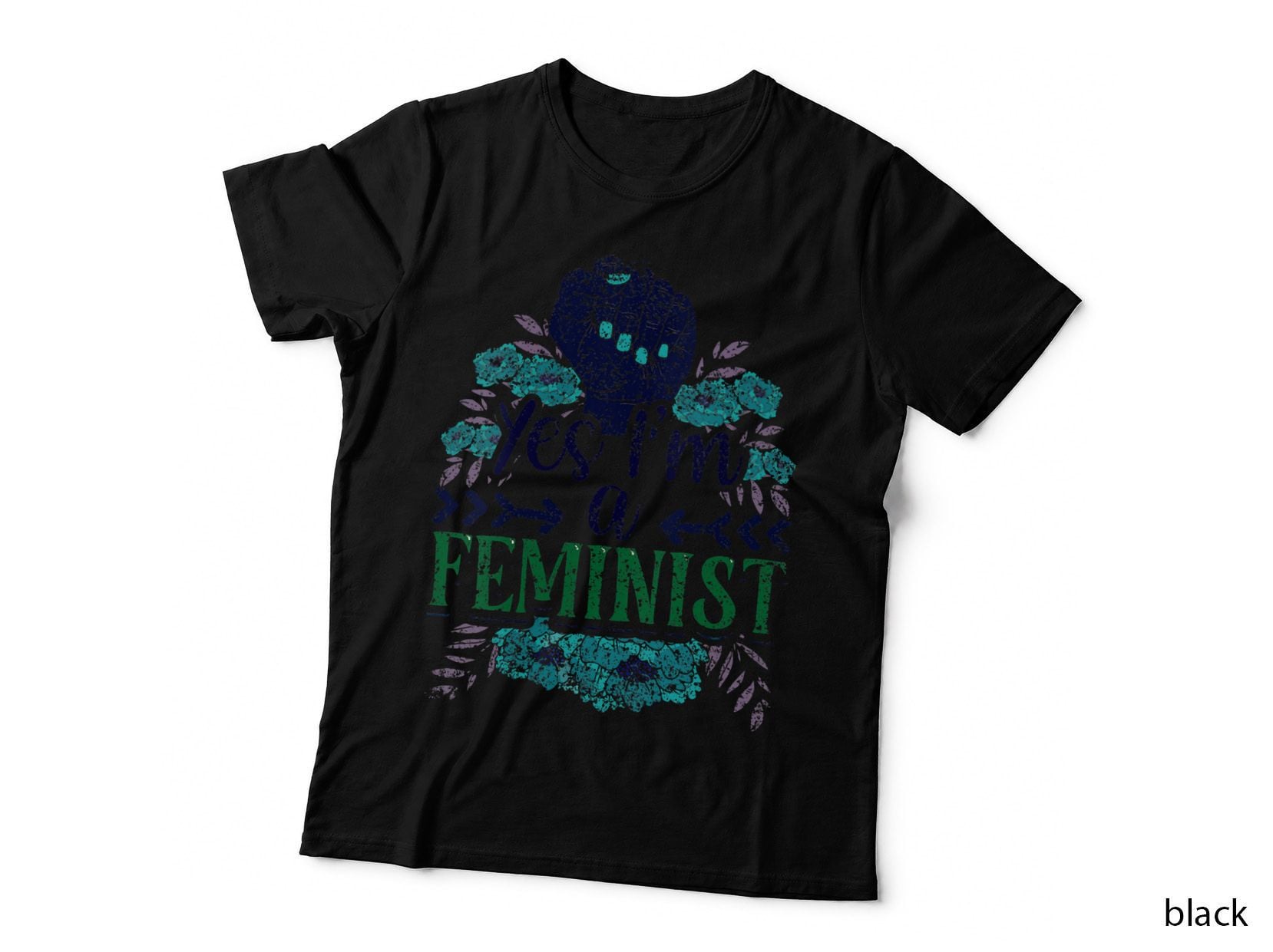 Yes I'm a Feminist Feminism Rights Female Girls T-Shirt